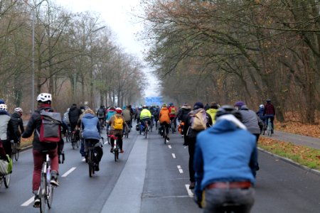 Fife years Paris agreement bicycle demonstration Berlin 2020-12-12 46