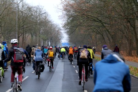 Fife years Paris agreement bicycle demonstration Berlin 2020-12-12 45