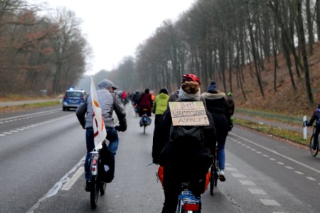 Fife years Paris agreement bicycle demonstration Berlin 2020-12-12 16