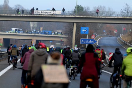 Fife years Paris agreement bicycle demonstration Berlin 2020-12-12 76