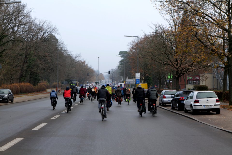 Fife years Paris agreement bicycle demonstration Berlin 2020-12-12 27