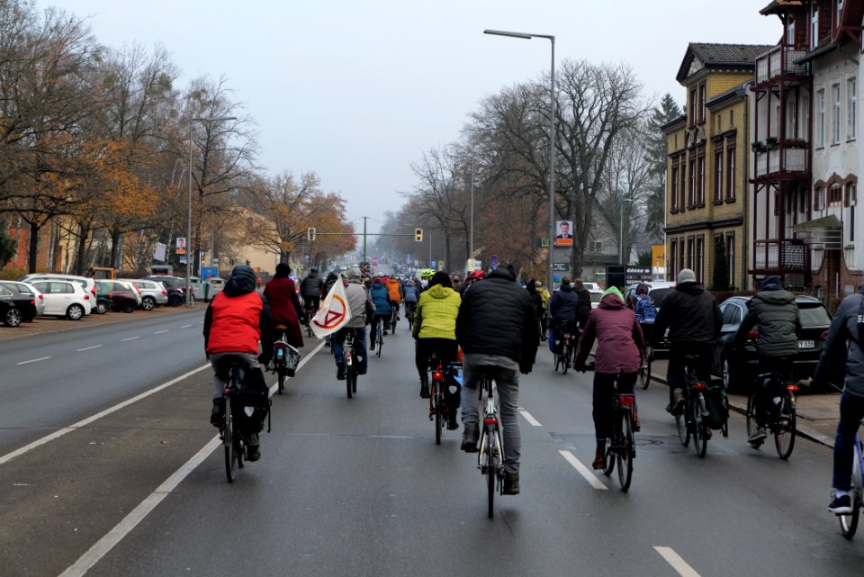 Fife years Paris agreement bicycle demonstration Berlin 2020-12-12 29