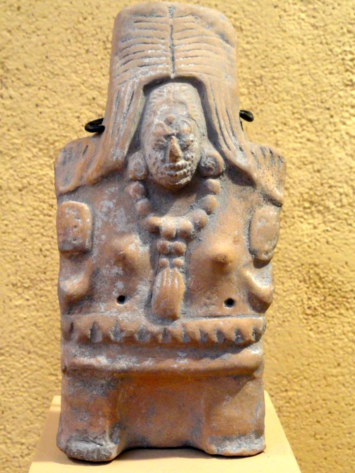 Figurine Rattle, Jaina Style, Late Classic Mayan - San Diego Museum of Man - DSC06858