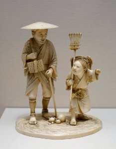 Figurines, Japan, Meiji period, late 1800s to early 1900s, ivory - Dallas Museum of Art - DSC05132