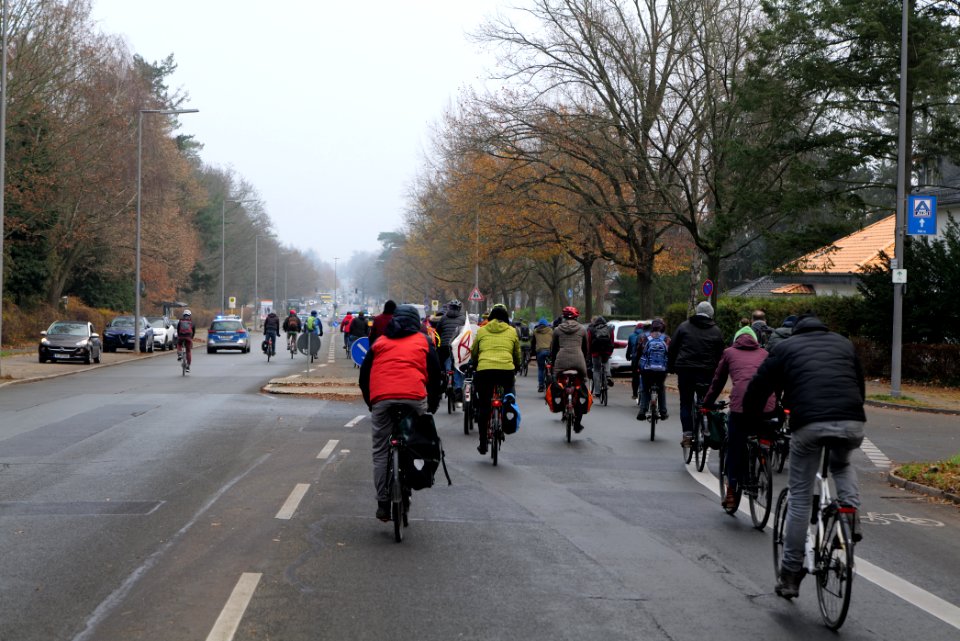 Fife years Paris agreement bicycle demonstration Berlin 2020-12-12 25