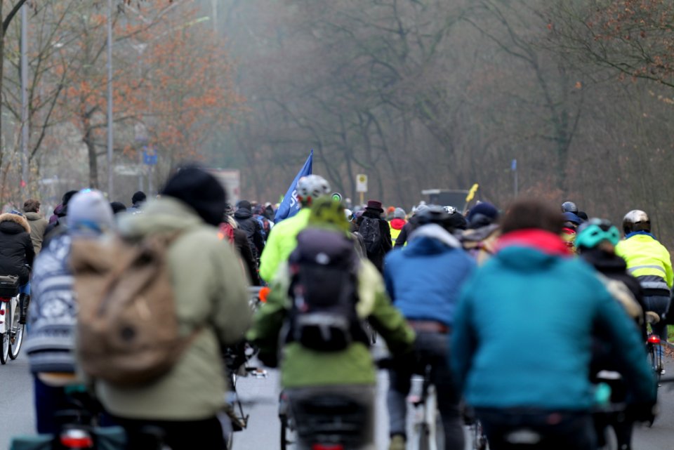 Fife years Paris agreement bicycle demonstration Berlin 2020-12-12 41
