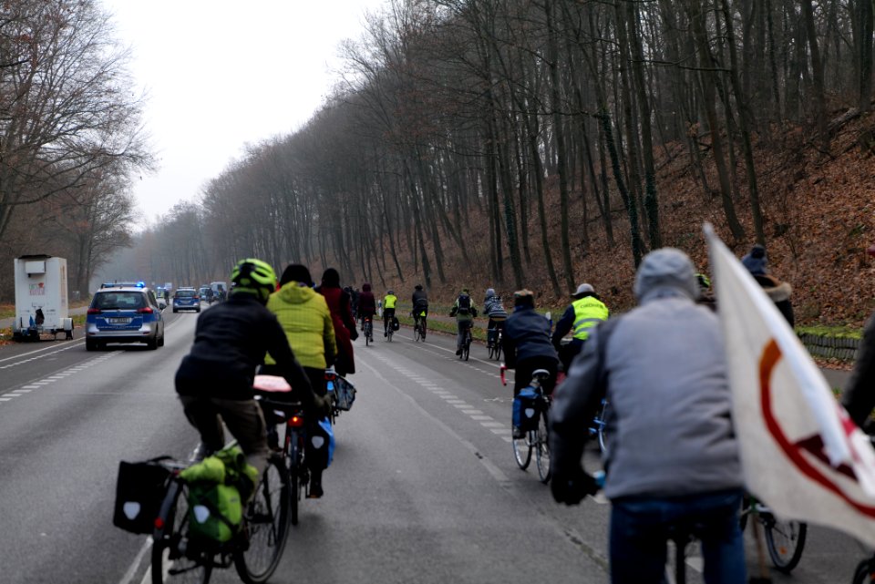 Fife years Paris agreement bicycle demonstration Berlin 2020-12-12 14