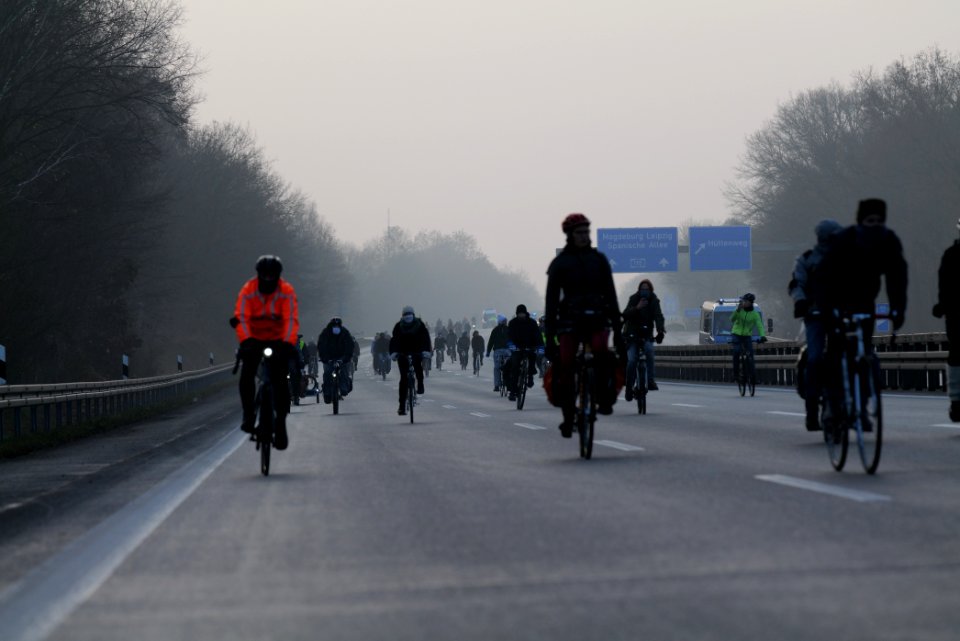 Fife years Paris agreement bicycle demonstration Berlin 2020-12-12 153