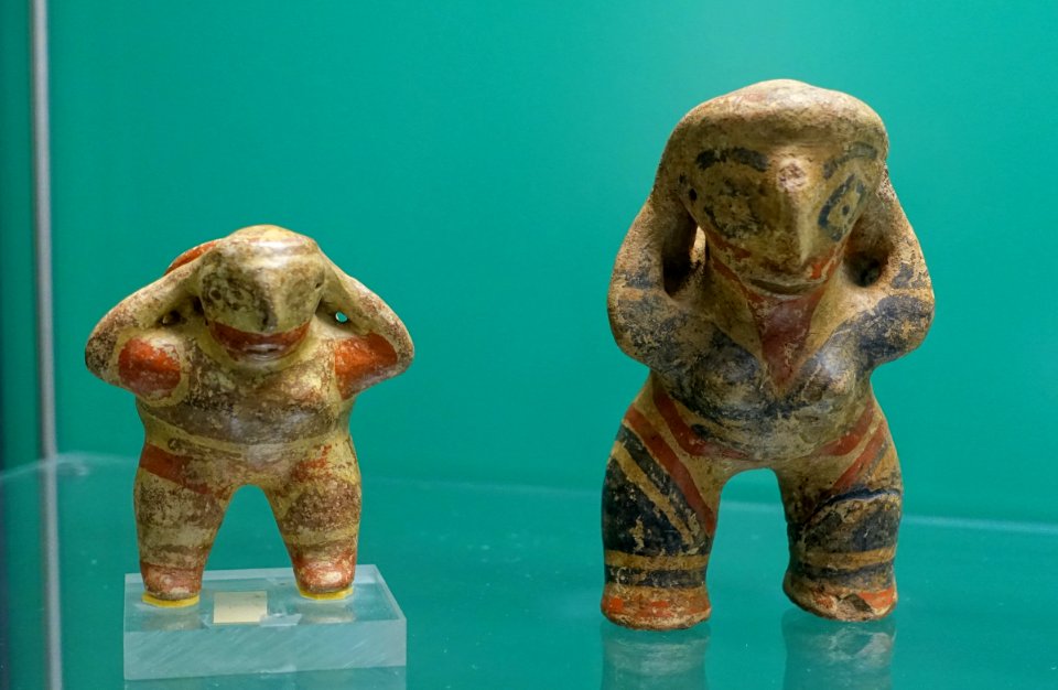 Figurines, Diquis, Costa Rica, 1000-1520 AD, ceramic - Naturhistorisches Museum Nürnberg - Nuremberg, Germany - DSC04101