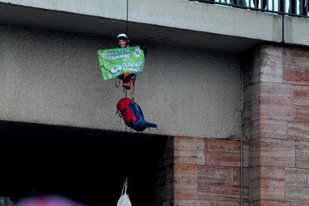 Fife years Paris agreement bicycle demonstration Berlin 2020-12-12 85