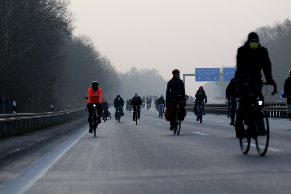 Fife years Paris agreement bicycle demonstration Berlin 2020-12-12 152