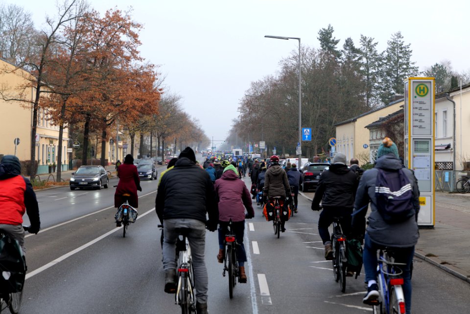 Fife years Paris agreement bicycle demonstration Berlin 2020-12-12 30