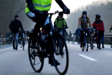 Fife years Paris agreement bicycle demonstration Berlin 2020-12-12 129