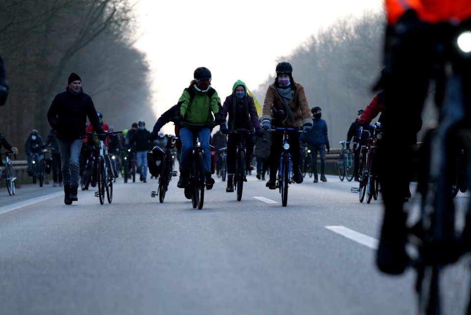 Fife years Paris agreement bicycle demonstration Berlin 2020-12-12 128