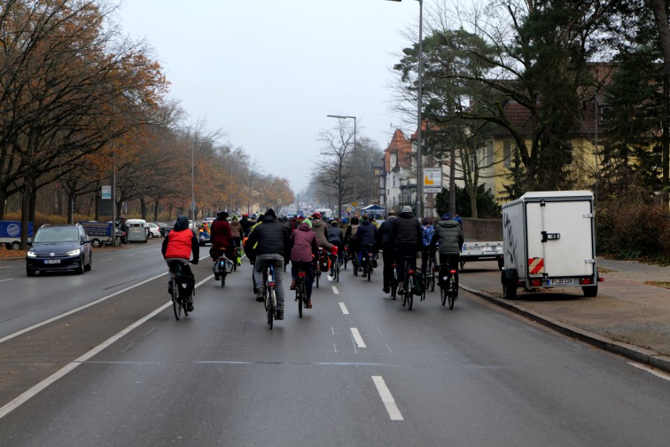 Fife years Paris agreement bicycle demonstration Berlin 2020-12-12 28