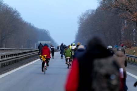 Fife years Paris agreement bicycle demonstration Berlin 2020-12-12 90