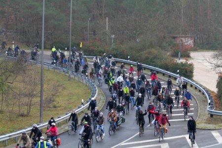 Fife years Paris agreement bicycle demonstration Berlin 2020-12-12 63