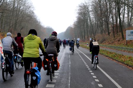 Fife years Paris agreement bicycle demonstration Berlin 2020-12-12 17