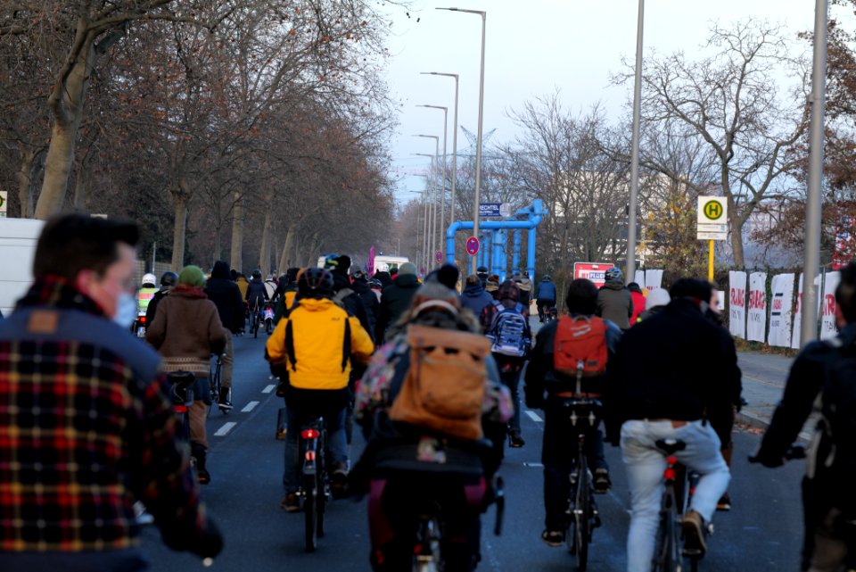 Fife years Paris agreement bicycle demonstration Berlin 2020-12-12 207