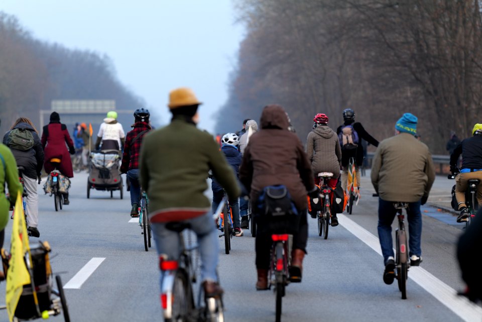 Fife years Paris agreement bicycle demonstration Berlin 2020-12-12 92