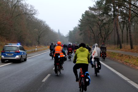 Fife years Paris agreement bicycle demonstration Berlin 2020-12-12 22