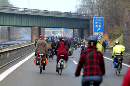 Fife years Paris agreement bicycle demonstration Berlin 2020-12-12 73