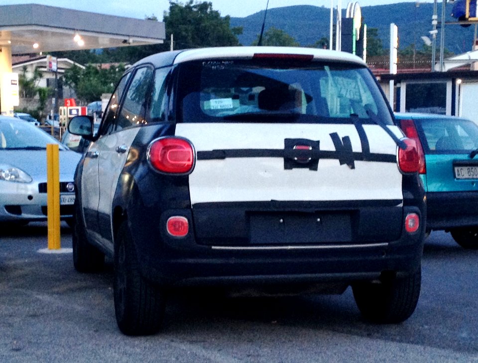 Fiat-Jeep B-SUV prototype test based Fiat 500L II