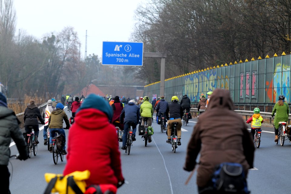 Fife years Paris agreement bicycle demonstration Berlin 2020-12-12 70