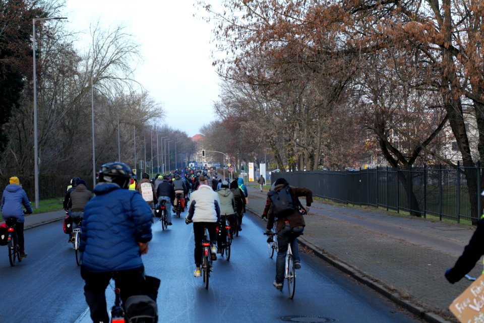 Fife years Paris agreement bicycle demonstration Berlin 2020-12-12 213