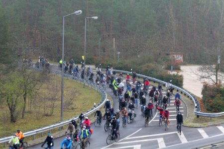 Fife years Paris agreement bicycle demonstration Berlin 2020-12-12 62