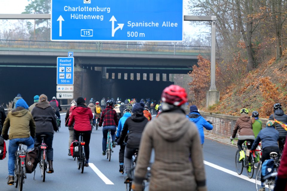 Fife years Paris agreement bicycle demonstration Berlin 2020-12-12 72