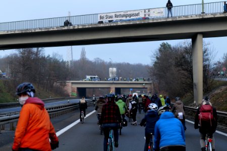 Fife years Paris agreement bicycle demonstration Berlin 2020-12-12 77