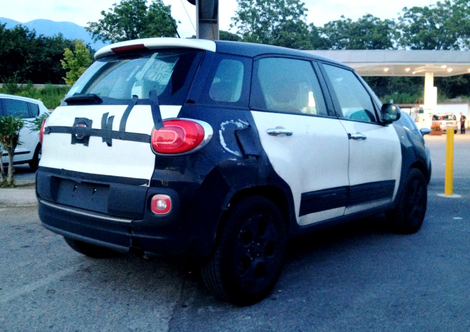 Fiat-Jeep B-SUV prototype test based Fiat 500L III