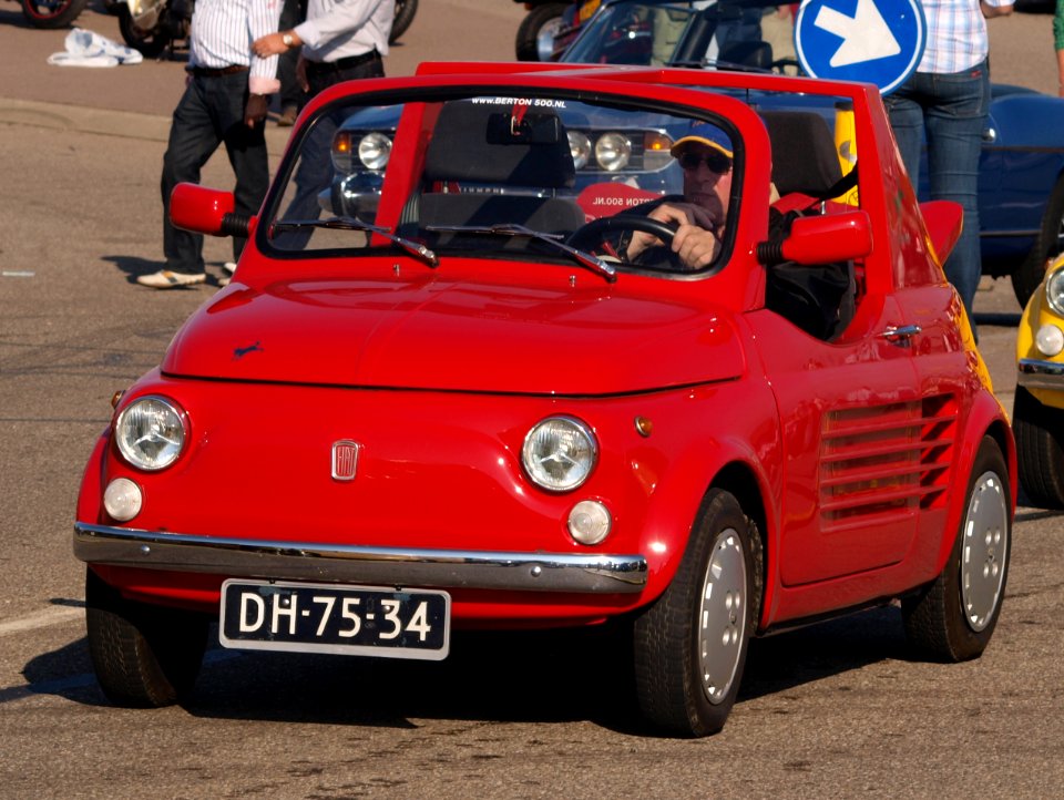 Fiat 500L dutch licence registration DH-75-34-