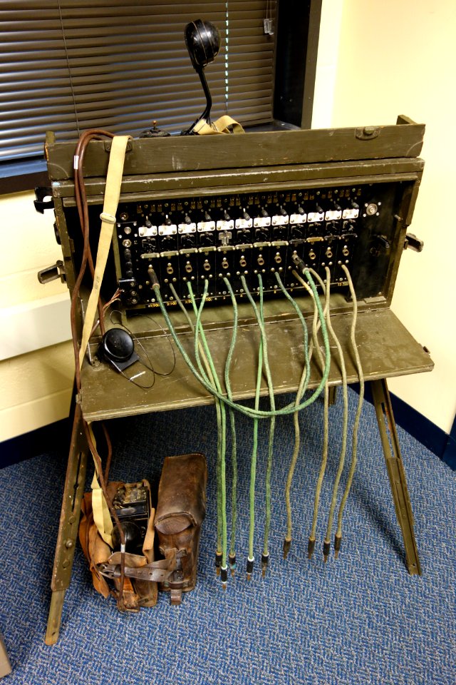 Field telephone switchboard - Fort Devens Museum - DSC07183