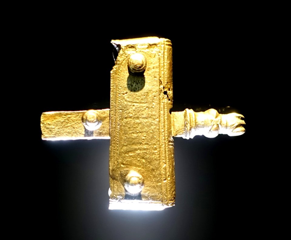 Fibula, Grabenstetten, Kreis Reutlingen, 6th century BC, bronze - Landesmuseum Württemberg - Stuttgart, Germany - DSC02818