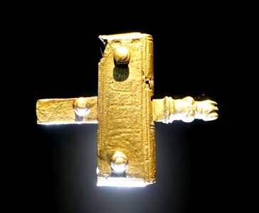 Fibula, Grabenstetten, Kreis Reutlingen, 6th century BC, bronze - Landesmuseum Württemberg - Stuttgart, Germany - DSC02818