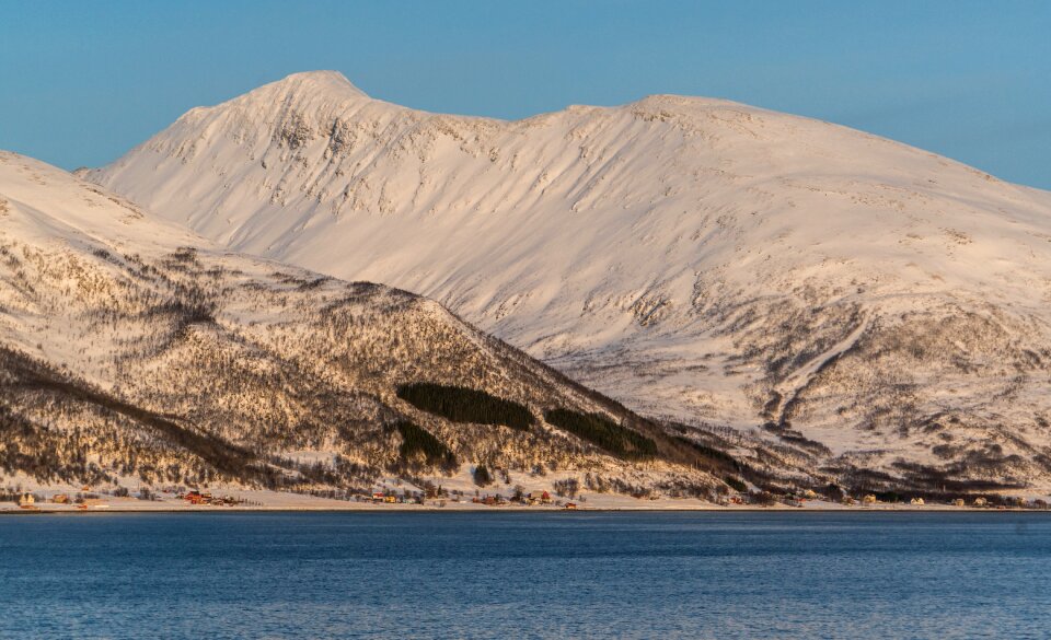 Mountains coast scandinavia
