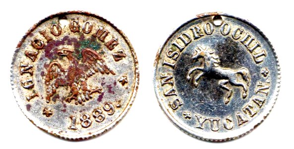 Ficha de la Hacienda San Isidro Ochil, Yucatán (01)(anverso y reverso)