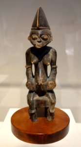 Figure for Champion Cultivator Staff, Cote d'Ivoire, Senufo people, early 20th century, wood - Chazen Museum of Art - DSC01772