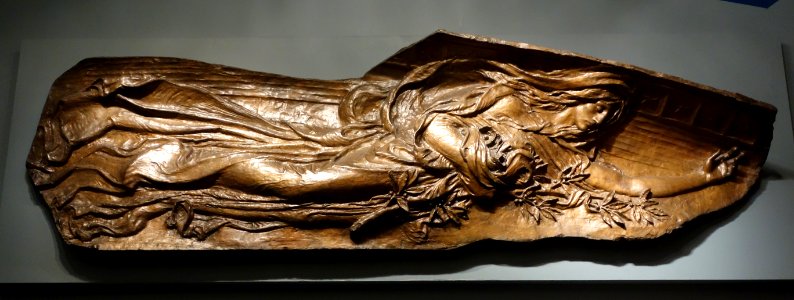 Figure from the Robert Gould Shaw Memorial, Augustus Saint-Gaudens, 1884-1897, bronze - Brooklyn Museum - DSC09482