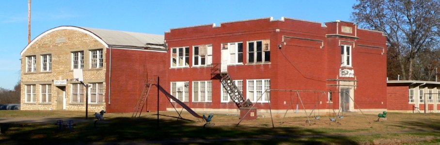 Fulton, Kansas school from SW 3