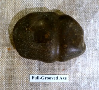 Full-grooved axe - Wapanucket site, loci 1 through 8 - Robbins Museum - Middleborough, Massachusetts - DSC03725