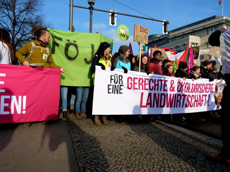 Front banner of the "Wir Haben Es Satt!" Demonstration 2019 02