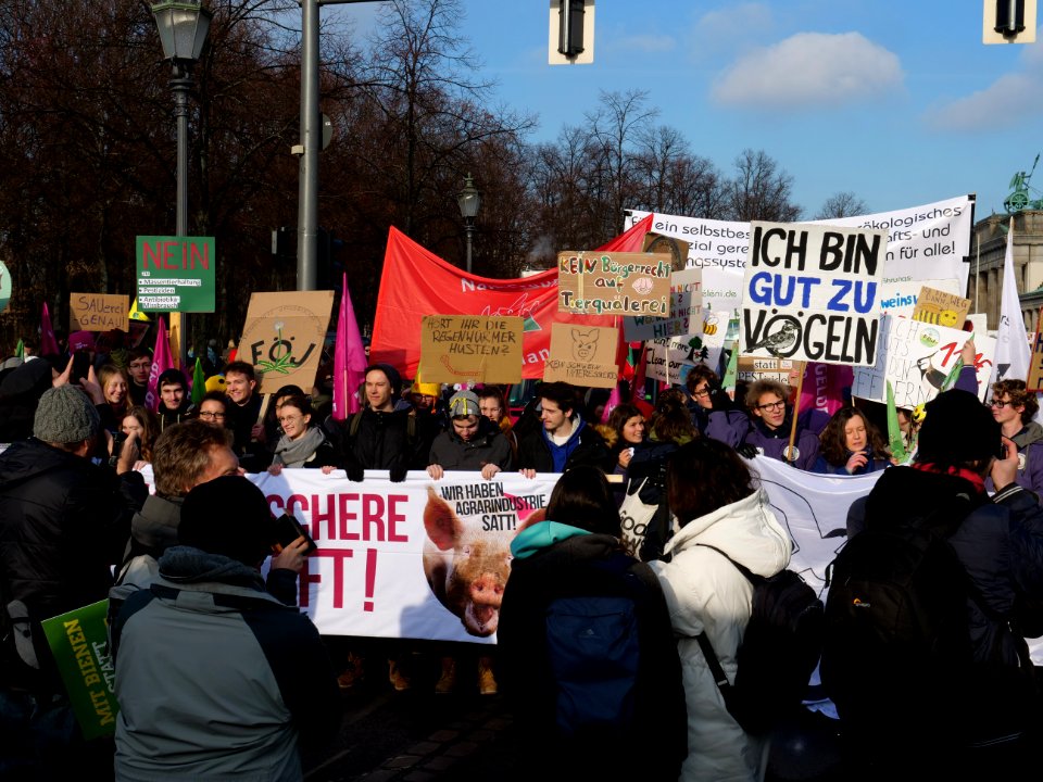 Front banner of the "Wir Haben Es Satt!" Demonstration 2019 04