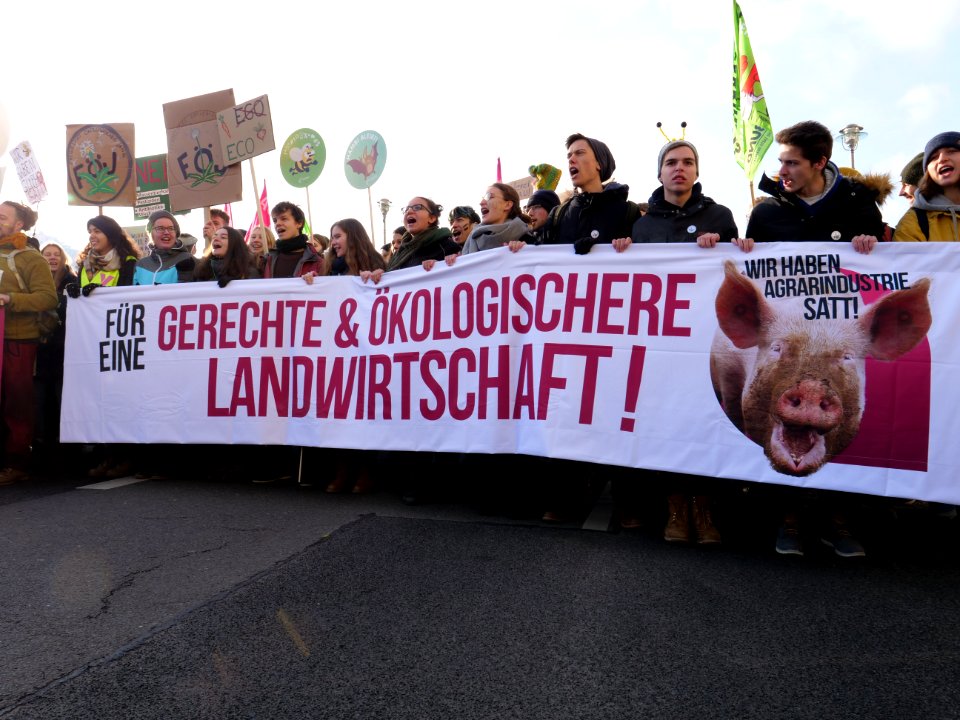 Front banner of the "Wir Haben Es Satt!" Demonstration 2019 08