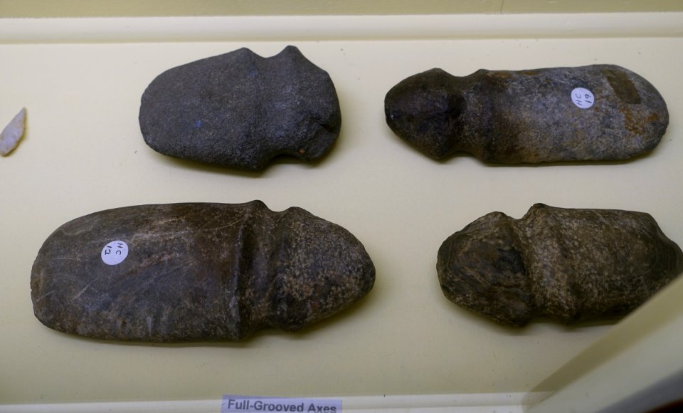 Full-grooved axes - Early Woodland collection - Robbins Museum - Middleborough, Massachusetts - DSC03821