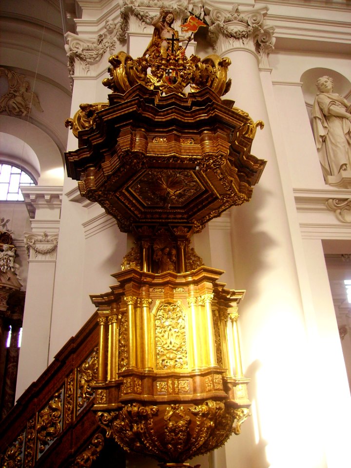 Fulda Dom St. Salvator & Bonifatius Innen Kanzel 5