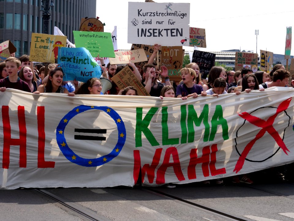 Front of the FridaysForFuture protest Berlin 24-05-2019 72