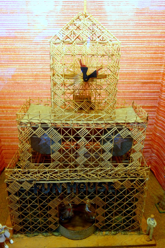 Fun House, toothpick art made by a prison inmate - Musée Mécanique - San Francisco, CA - DSC02934